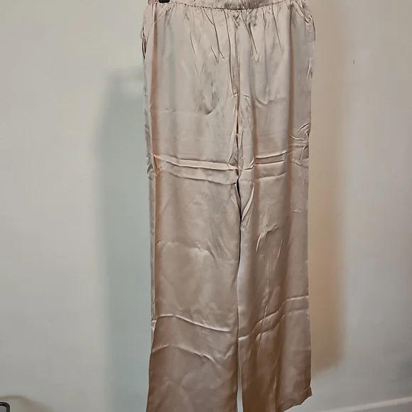 Quince Washable Silk Drawstring Wide Leg Pants Small - Picture 6 of 7